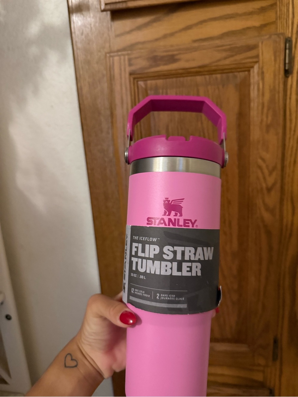 Stanley Pink Flip Straw Tumbler - Picture 3 of 4
